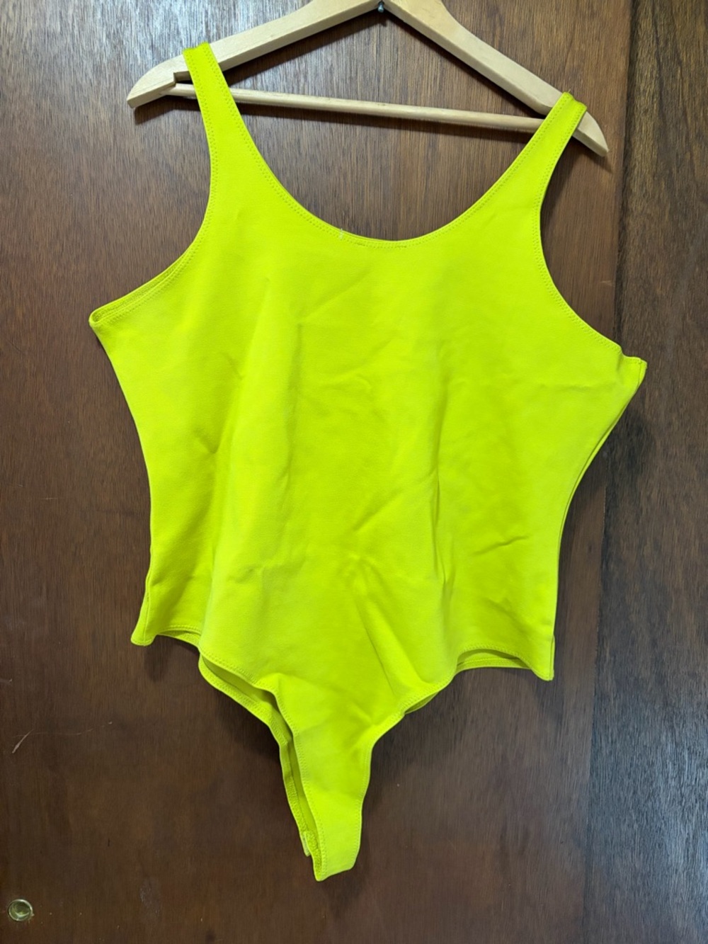 Shinestar Lime Scoop Neck Bodysuit